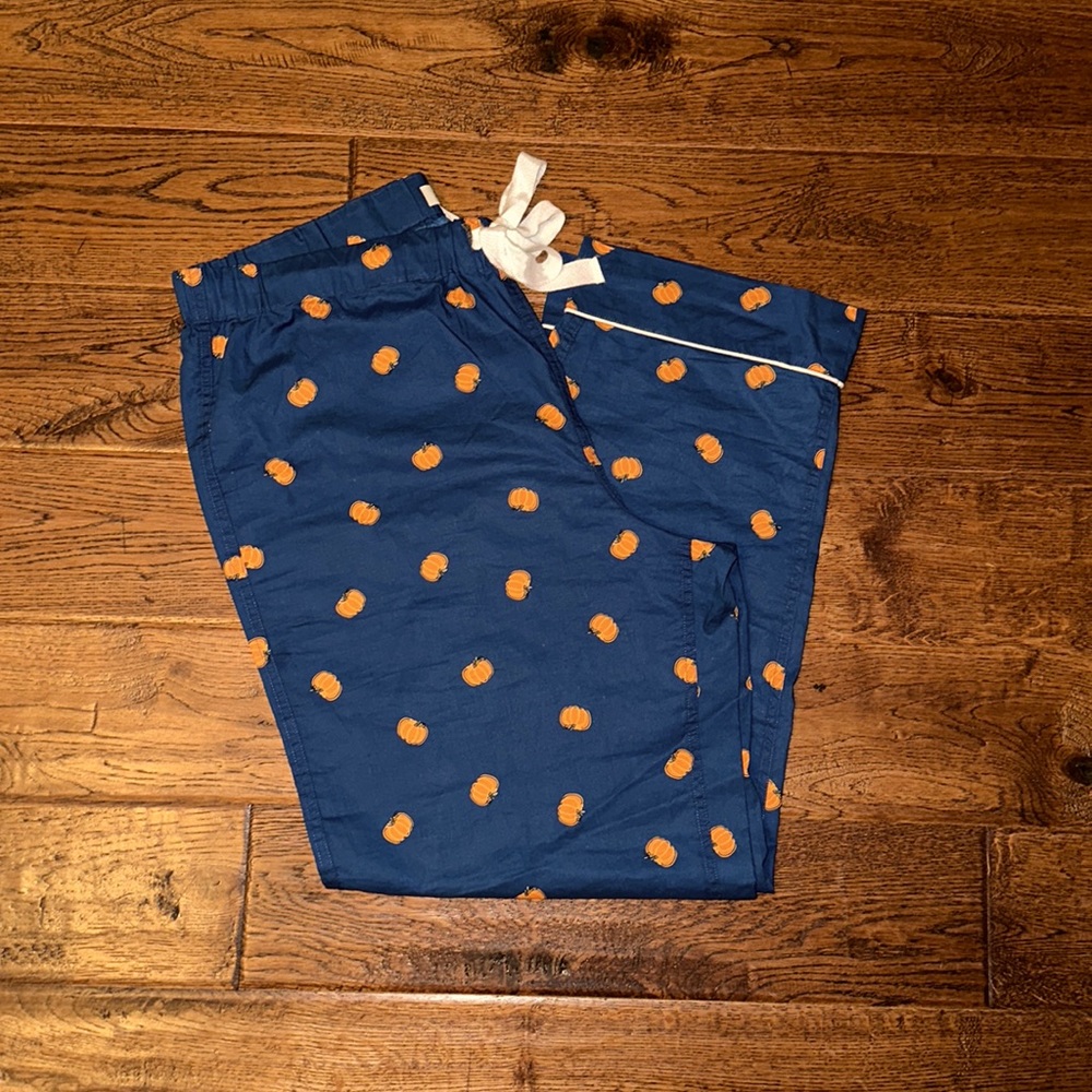 JCrew pumpkin pajama pants
